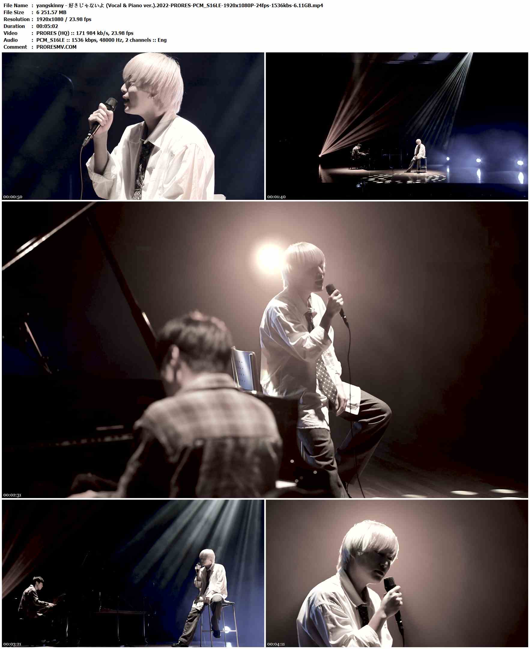 yangskinny - 好きじゃないよ (Vocal & Piano ver.).2022-PRORES-PCM_S16LE-1920x1080P-24fps-1536kbs-6.11GB官方MV_高清MV